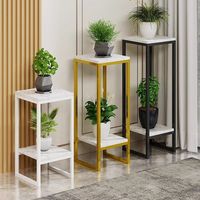 Support à fleurs en acier au carbone sur mesure, multi-niveaux, sur pied, minimaliste, moderne, pour balcon et intérieur, étagère haut de gamme pour plantes en pot