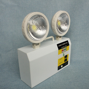 85-265V interior ABS cuerpo de plástico doble cabeza foco recargable LED luz de emergencia - Product Image 1