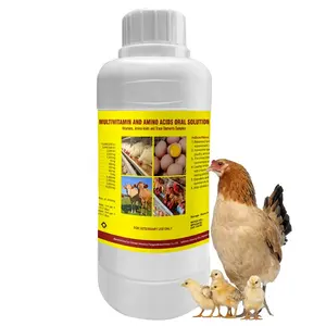 Solución de vitamina Mineral para avicultura, potenciador de aves de corral, suplemento de vitamina Ad3E, solución Oral para ganado avícola