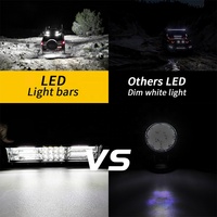 Barra de Luces LED de 180W IP67 para Techo de Vehículos Todoterreno, Patrón de Haz Combinado, Lámpara de Trabajo LED con 60 LED para SUV