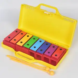 High End Customized Kid Wooden Rainbow Blocks Music To Baby Toy Bass Xylophone