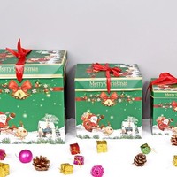 Nouvelles décorations de Noël, boîtes cadeaux, fournitures en papier pour la veille de Noël, boîtes pour arbre de Noël, fabriqué en Chine