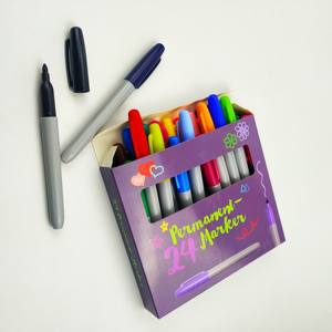 Juego de 20 Rotuladores Permanentes de Punta Mediana con Tinta a Base de Aceite, Impresión Personalizada, para Uso en Oficina - Product Image 2