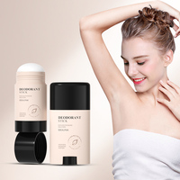 Vente en gros, emballage de déodorant rechargeable, bâton, tube ovale rond 20g 50g 75g, contenant de déodorant en plastique PP à fond torsadé