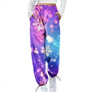 PURITY SPORTS Women Plus Size Winter Mid Waist Flat Front Drawstring Closure Straight Full Length Workout <b>Trouser</b> New - Product Image 1