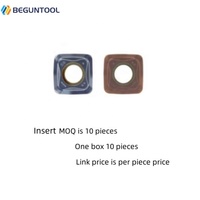 Insert de fraisage en carbure SDMT120512 SDMT150512 SOMT09T308 SEMT1204 SEET13T3 SDMT09T308 SEMR1504 Inserts de fraisage à alimentation rapide