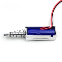 DC5V Open Frame Type Push Pull Strong Thrust Electromagnet Soft Magnetic Material Power-on Retract Solenoid for Mechanical Locks