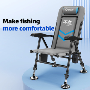 Ghế xếp bãi biển có thể điều chỉnh độ cao, lưng tựa có thể thu gọn, thân thiện với môi trường & nhẹ nhàng, thích hợp cho câu cá, cắm trại và các hoạt động ngoài trời - Product Image 1