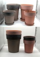 Samit Rétro Roman En Pot Succulent Rose Vert Plante Épais Vert Lierre En Plastique Pot De Fleur