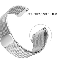 Tali gelang pengganti magnetik, ikat gelang Stainless Steel untuk Garmin Vivoactive 5 Venu 2 Plus / Sq Forerunner 245