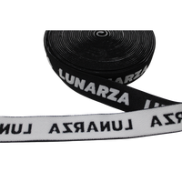 Matériaux recyclés Logo informatisé personnalisé Jacquard Ceinture élastique en relief pour sous-vêtements Boxer