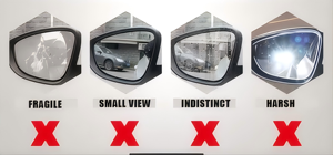 Nouveau Verre de Rétroviseur Latéral Chauffant pour Passager, Compatible <span class=keywords><strong>V60</strong></span> (2017-), S90 (2016-), <span class=keywords><strong>V90</strong></span> (2016-) - Product Image 5