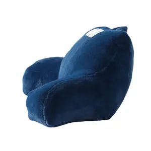 Индивидуальные Синие Плюшевые креативные подушки для чтения для домашнего декора, расслабляемая подушка для спинки