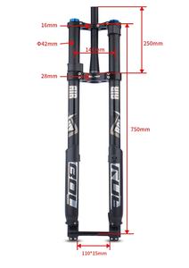 Offre Spéciale <span class=keywords><strong>vtt</strong></span> vélo amortisseur Air <span class=keywords><strong>fourche</strong></span> 26-29 "Double épaule <span class=keywords><strong>fourche</strong></span> inversée 15*110mm baril essieu Suspension <span class=keywords><strong>fourche</strong></span> - Product Image 2