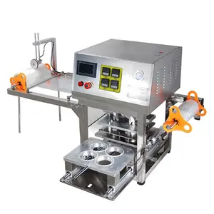 Automatic small juice instant noodle jelly yogurt disposable paper plastic cup filling sealing sealer machine for factory price