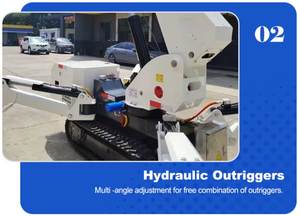 עגורן עכביש 2-12 טון, עגורן זחלילי קטן לבנייה עם זרוע טלסקופית - Product Image 3