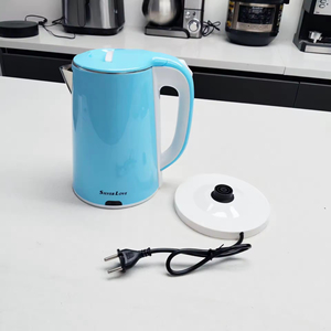 Factory OEM Fashion Color Electric <b>Kettle</b> Latest Double Wall Seamless Liner 2000W <b>Plastic</b> Hotel Use <b>Free</b> Sample - Product Image 3