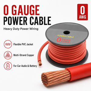 Câble <span class=keywords><strong>électrique</strong></span> pour autoradio en cuivre OFC 100% <span class=keywords><strong>de</strong></span> fabrication chinoise, <span class=keywords><strong>calibre</strong></span> 0/2/4/8/10, en rouleau - Product Image 5