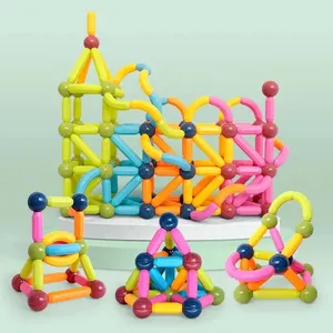 Brinquedos Vara Magnética Inteligente Crianças DIY Building Blocks 3D Bola Magnética e Vara Magnética Building Blocks Set