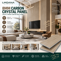 Panneau mural décoratif en cristal de carbone de 8 mm pour les salons de villas, murs de fond, projets de rénovation résidentielle