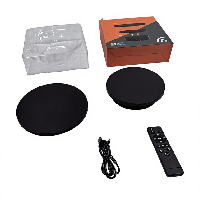 360 Degree Electric Auto-Rotation Photography Rotating Turntable 15cm 18cm 22cm 3 in 1 Display Stand Display Turntable showcase