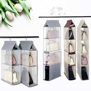 Non-Woven Fabric Hanging Storage Organizer Double Side Over the Door Storage <b>Bag</b> - Product Image 3