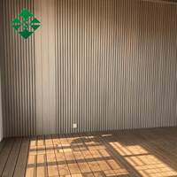 Panneaux de revêtement mural WPC modernes, clôture murale, panneau composite WPC, panneau WPC imperméable pour décoration murale extérieure