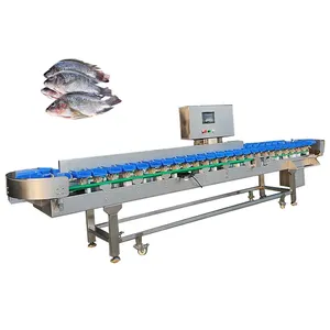 8 Graus Automática De Peso De Peixe Classificação Máquina De Classificação Crab Shrimp Fish Grader Sorter Máquina