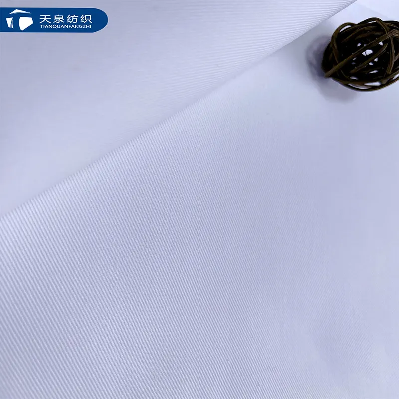 École/football/enseignants/serveur dacron tc uniforme tissu Poly coton blanc infirmière uniforme tissu pour infirmière uniforme afrique du sud