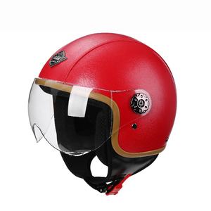Casco Ligero de Motocicleta, Scooter, Go-Kart, <span class=keywords><strong>Ciclomotor</strong></span>, Bicicleta Eléctrica, con Hebilla Rápida y Cara Descubierta para Uso Diario - Product Image 4