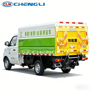 Camión de Basura a Gasolina Mini Cerrado al Mejor Precio, 6 m³ de Capacidad, Recolector de Residuos Pequeño con 1065 kg de Carga Útil y Puerta Trasera Hidráulica - Product Image 5