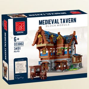 Mork 033002 Build Moc Building Block House Medieval Tavern Build <b>Toy</b> Brick House Blocks <b>Toy</b> for Kids - Product Image 5