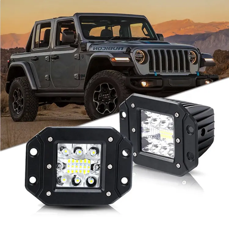 XOVY Automatic lighting system 9-36 V square 12/18/36W LED high lumen fog lamp various types of vehicle led working lights