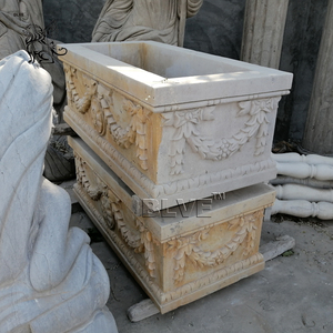 Nuovo Design Vasi Decorativi da Giardino per Esterni Intagliati con Volto di Angelo e Leone MFPE-47 - Product Image 5