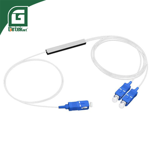 Divisor de Fibra Óptica Geteknet OEM 0.9mm PLC 1x2 Micro-tubo, No Balanceado, con Conector para Redes FTTH SC UPC <span class=keywords><strong>SM</strong></span> 1/2 - Product Image 2