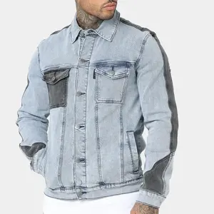 เสื้อแจ็กเก็ตยีนส์ไซส์ใหญ่สำหรับผู้ชายเสื้อแจ็กเก็ตยีนส์สำหรับผู้ชายไซส์ XXXL