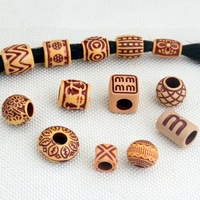 Accessoires en acrylique pour dreadlocks, coiffes, tresses perlées, perles à gros trous, accessoires pour vêtements et chaussures, perles lâches DIY pour la confection de vêtements