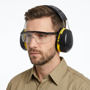 Orejeras de Protección Auditiva Reutilizables y Plegables Tipo <span class=keywords><strong>Diadema</strong></span> con Orejeras Dobles Selladas y Acolchadas, Intrínsecamente Seguras, para Reducción de Ruido - Product Image 2