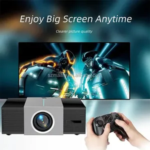 Siêu T9 thông minh mini máy chiếu cho IOS Android hệ thống 4K video hình ảnh 2t đĩa cứng LCD hiển thị 1080P kính ống kính di động rạp chiếu phim - Product Image 3