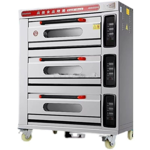Machine à pain commerciale, fours de boulangerie électriques/gaz, four de cuisson à 2 niveaux et 4 plateaux pour restaurant, équipement de cuisson à vendre - Product Image 5