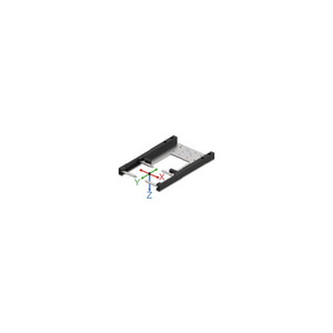 Sommer Zimmer ALSR13100 Adjustable Tray Type Cable Tray Black <b>Galvanized</b> Steel <b>Screw</b> Assembly Storage Rack - Product Image 3