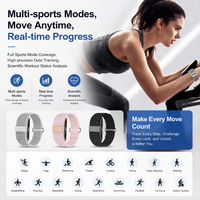 AI Schermloze Fitnessband Gezondheidstracker Horloge Slaap Stress Hartslagmonitoring IP68 Waterdicht Multi-sportmodi Gezinszorg Zink