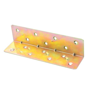 Support d'angle en forme de L en acier au carbone plaqué, connecteur à angle droit de 90 degrés pour quincaillerie de meubles et armoires - Product Image 3