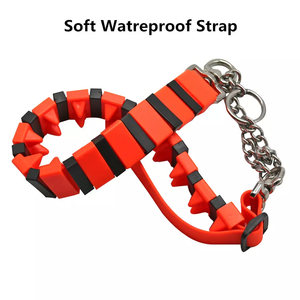 전술 Pvc 훈련 개 목걸이 크기 스테인레스 스틸 체인과 폴리 에스테르 소재 내구성 <span class=keywords><strong>Martingale</strong></span> 스타일 작은 Xl 솔리드 - Product Image 2