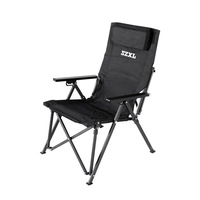 Chaise pliante d'extérieur Three Donkey, fauteuil inclinable portable avec coussin, dossier réglable, table et chaise de camping en alliage d'aluminium