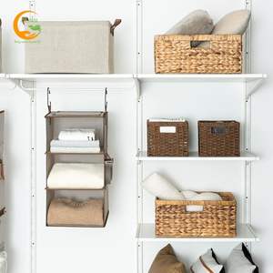 Cesta de Almacenamiento Plegable y Ecológica Ecoka Modelo 02, Personalizable, Hecha de Jacinto de Agua, con Asas, para Organización de Ropa - Product Image 4