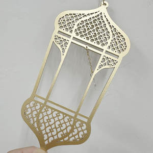 60x21cm islamico appesa a parete bianco nero arco in oro arabico per decorazioni per feste musulmane - Product Image 5