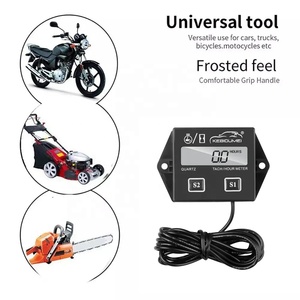 Động cơ kỹ thuật số tach giờ <span class=keywords><strong>Meter</strong></span> tachometer đo động cơ rpm LCD hiển thị xe máy đột quỵ động cơ xe Dirt Bike ATV marineboat - Product Image 3