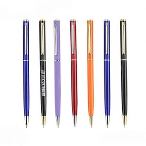 Cadeaux promotionnels d'entreprise, stylos métalliques fins, logo personnalisé, stylos rétractables promotionnels pour les entreprises - Product Image 6