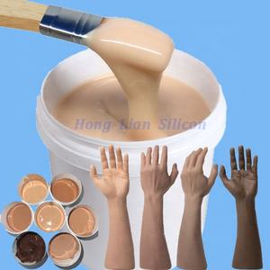 Karet silikon LSR rambut palsu kulit buatan tangan silikon untuk latihan tato menyesuaikan warna kulit silikon cair - Product Image 1